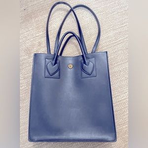 Anne Klein Briefcase Laptop Tote Navy